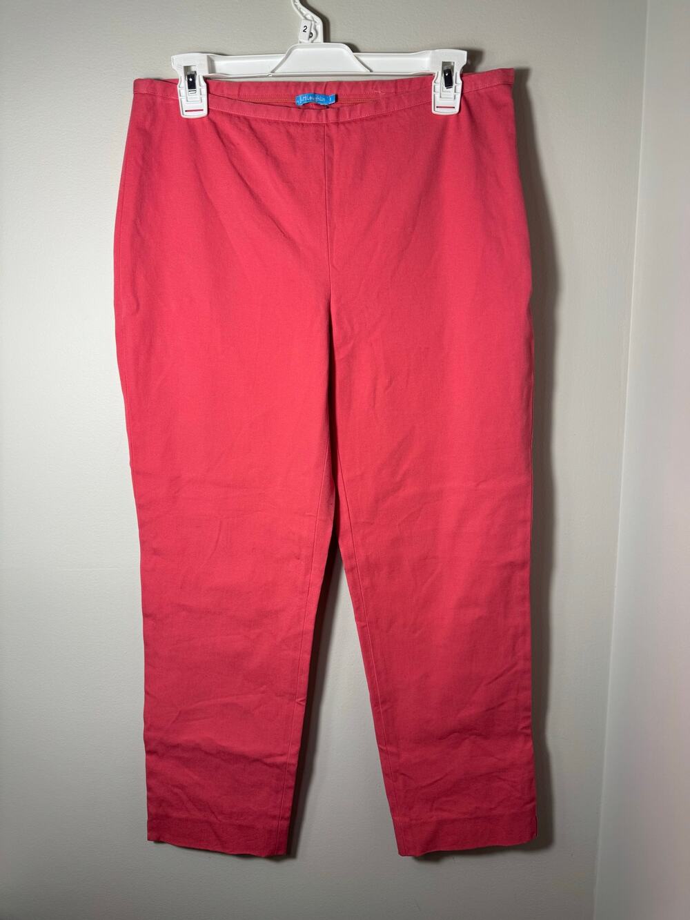 J. McLaughlin Coral Pink Side Zip Pants Size 8